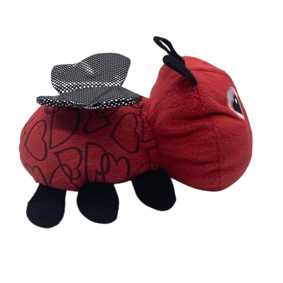 Red Ladybug Love Bug Plush Insect Stuffed Toy  6” Hand Held - Picture 3 of 6